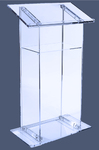 Rent lucite podium, lucite lectern, podiums and lecterns delivery, all event production.
