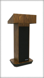 ACOUSTIC rent Pulpit Lectern rentals Qty – 1 or more available | Right section | Wood and Plastic, Aged Burgundy Satin finish