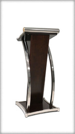 ASTRAL rent Pulpit Lectern rentals   Qty – 1 or more available | Left section | Wood and Metal, Bombay Mahogany Satin finish