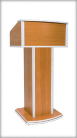 TORNADO rent Pulpit Lectern rentals   Qty – 2 or more available | Left section | Wood, Raw Umber Satin finish