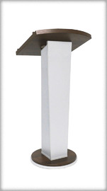 APOLLO rent Pulpit Lectern rentals   Qty – 2 or more available | Left section | Wood, Vintage Orange Satin finish