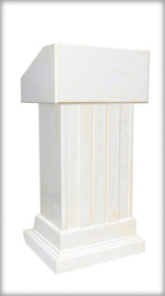 MONTBLANC rent Pulpit Lectern rental   Qty – 1 or more available| Left section | Solid Wood, Pure White Glossy finish