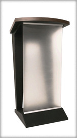 GRAND rent Pulpit Lectern rental   Qty – 2 or more available | Left section | Wood and Acrylic, Frosted Acrylic, Textured Black, and Rustic Cherry Satin Finishes