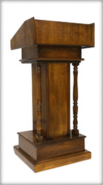 CRAFT rent Pulpit Lectern rental  Qty – 1 or more available | Right section | Solid Wood, American Chestnut Glossy finish