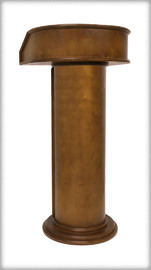 CROWN rent Pulpit Lectern rental  Qty – 1 or more available| Right section | Solid Wood, Oriental Ginger Satin finish