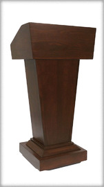 VISTA rent Pulpit Lectern rental  Qty – 1 or more available | Right section | Solid Wood/Barn Red/Satin Finish