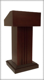 VINTAGE rent Pulpit Lectern rental  Qty – 1 or more available | Right section | Solid Wood/Textured Black and Cherry Blossom/Satin finish