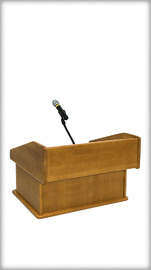 TABLE-TOP rent Pulpit Lectern rental 1 Qty – 1 or more available | Right section | Solid Wood/Honey Maple/Satin Finish