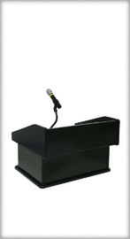 TABLE-TOP LECTERN 4  Qty – 1 or more available | Right section | Solid Wood/Classic Black/Glossy Finish